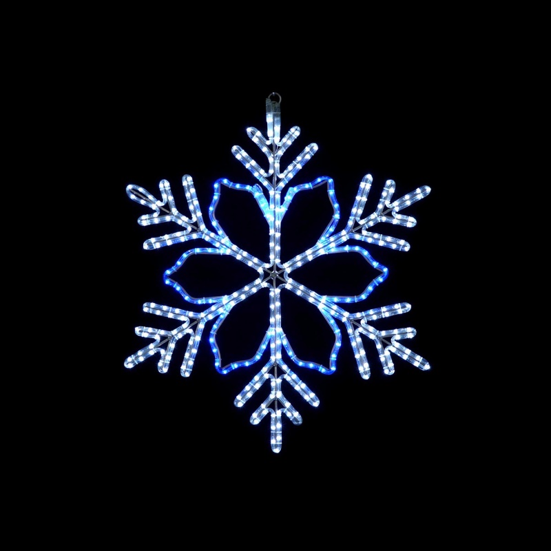 Led Christmas Snowflake With 6-Point Star Center
