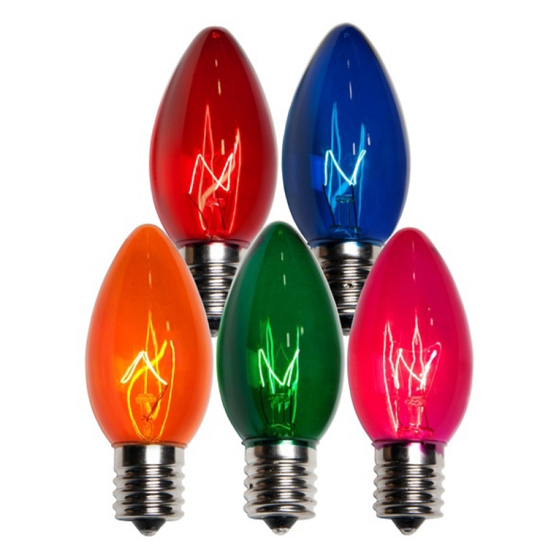 C9 Multicolor Triple Dipped Transparent Bulbs