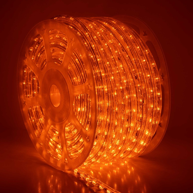 Orange Led Rope Light, 150 Ft