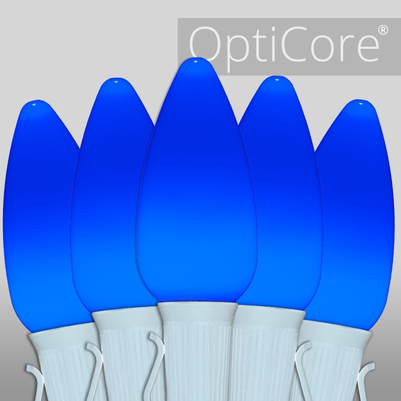 C9 Blue Smooth Opticore® Commercial Led Christmas Lights