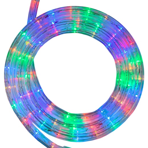 Multi-Colored LED Rope Light - 18 Ft, Red, Blue, Green, Yellow