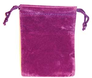 Purple Velveteen Bag for Mystic Creations