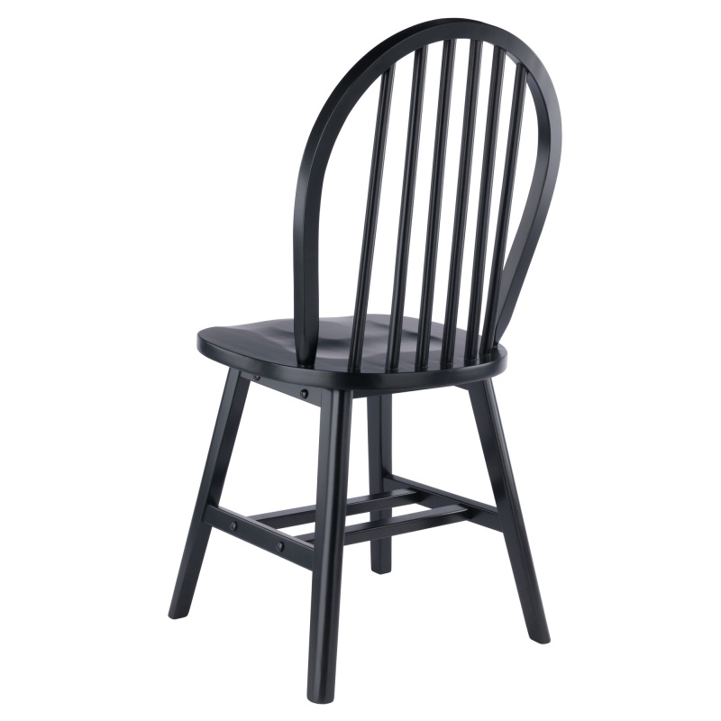 Windsor 2-Pc Chair Set, Black