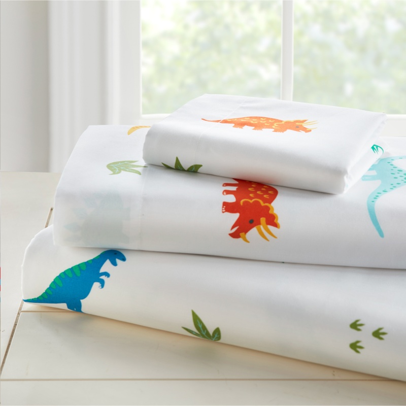 Jurassic Dinosaurs Microfiber Sheet Set - Full