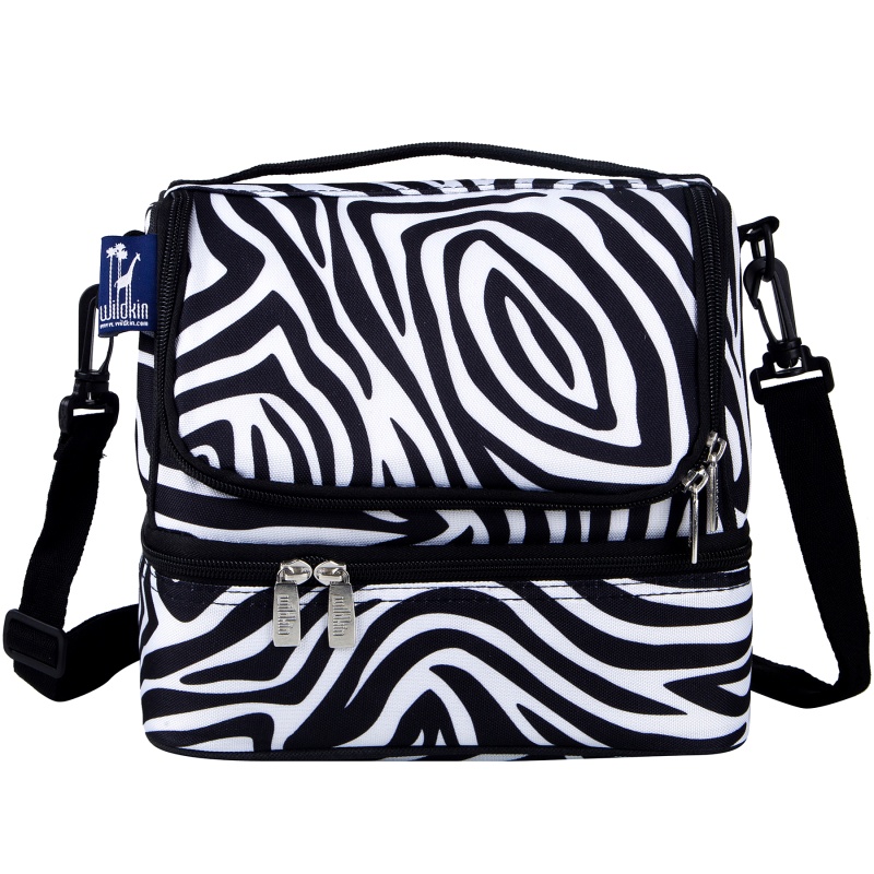 Zebra Two Compartment Lunch Bag