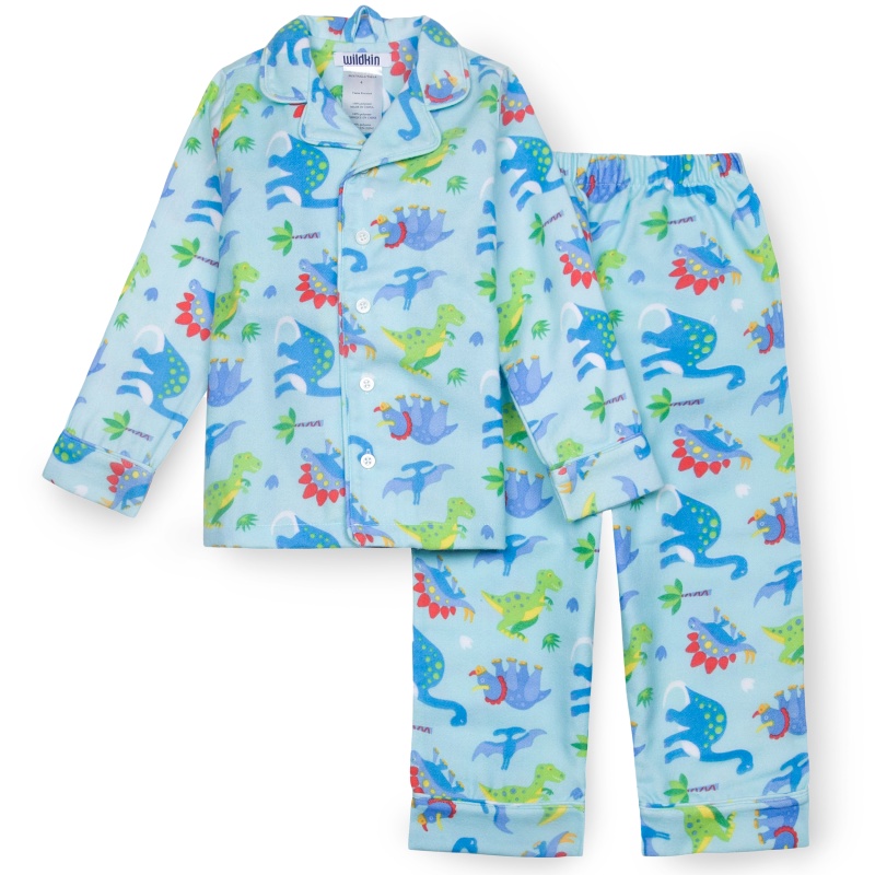 Dinosaur Land Flannel Pajamas, Size 3t