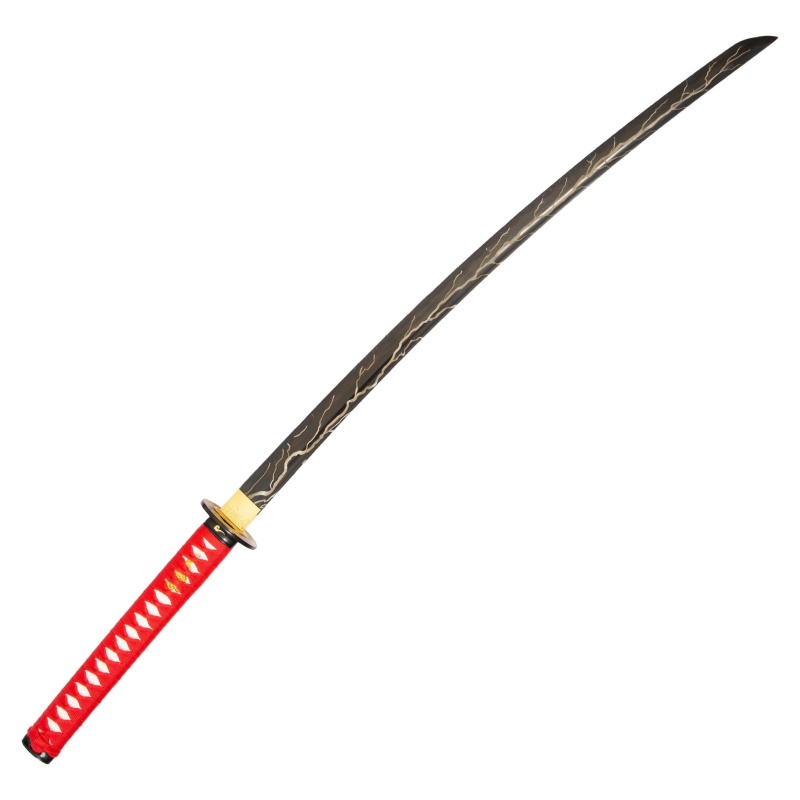 Black Sword W/ Black Engraved Blade