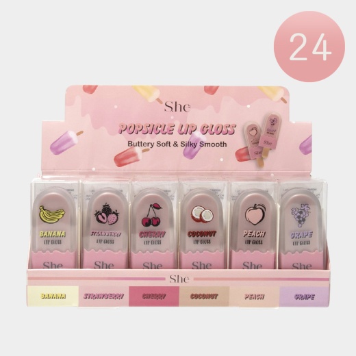 24Pcs - Popsicle Lip Glosses