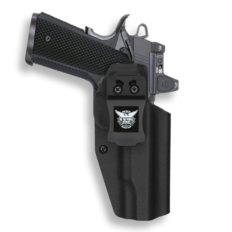1911 5" Government 45Acp No Rail Red Dot Optic Cut Iwb Holster
