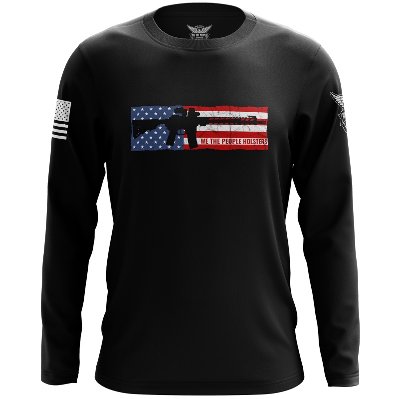 Us Flag Ar Long Sleeve Shirt