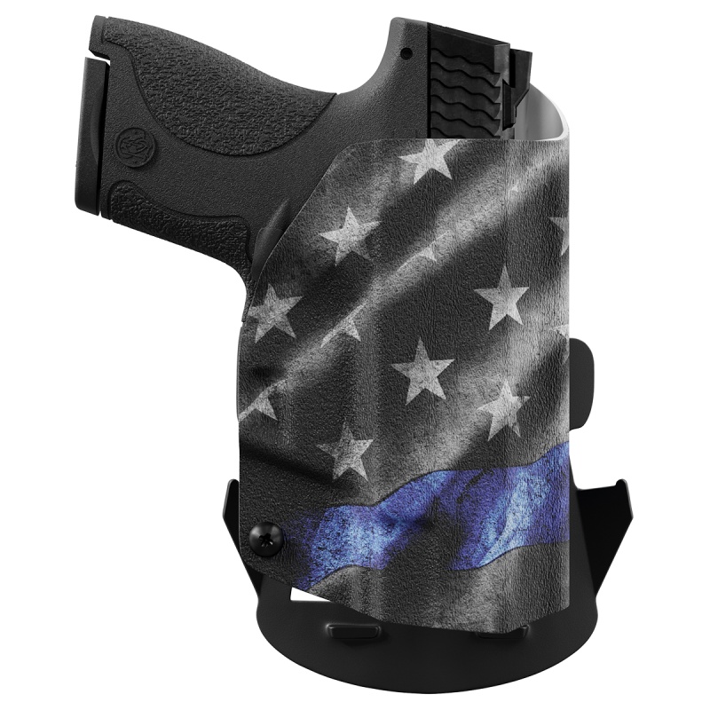 Thin Blue Line Kydex Owb Paddle Holster Custom Designed Paddle