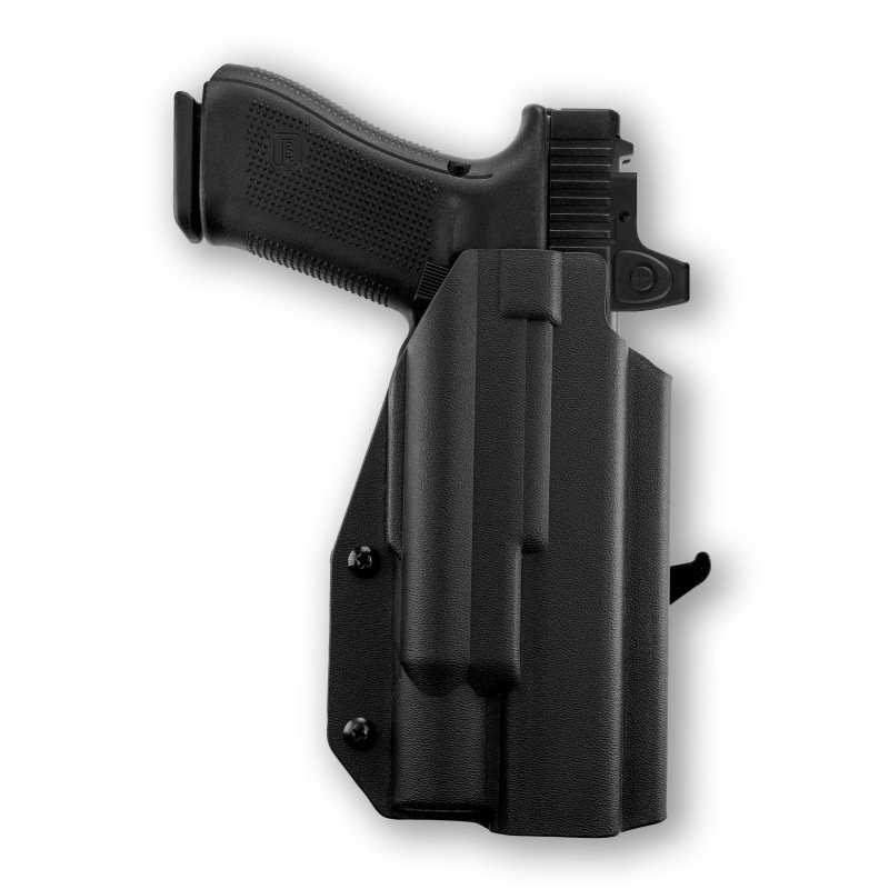 Glock 34 Mos With Surefire X300t-B Light Red Dot Optic Cut Owb Holster