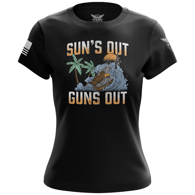 Sun's Out, Guns Out Women's Short Sleeve Shirt