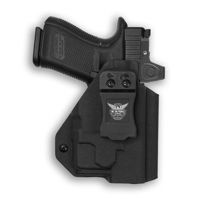 Glock 19 Mos With Solofish Sl-1091 Light Red Dot Optic Cut Iwb Holster