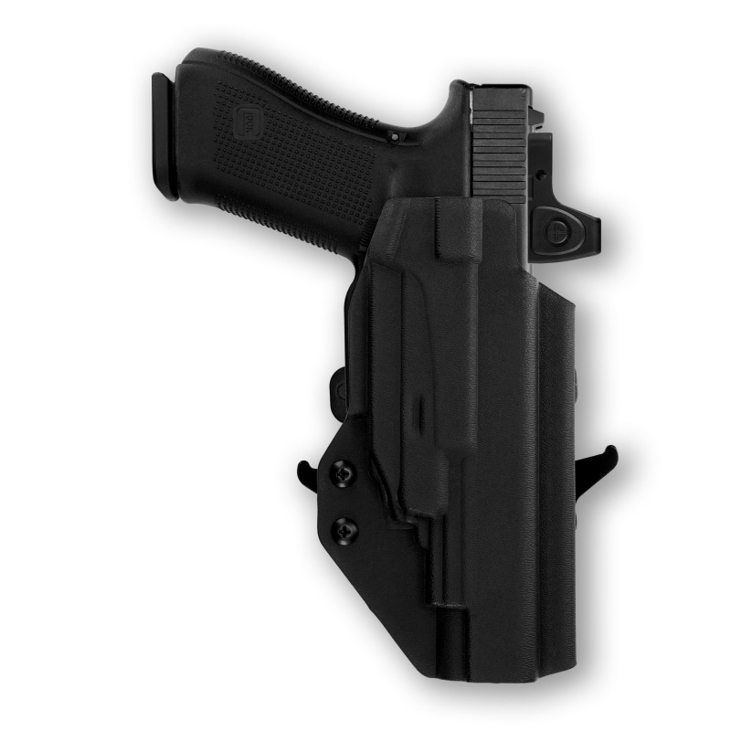 Glock 34 Mos With Crimson Trace Cmr-201 Rail Master Universal Laser Red Dot Optic Cut Owb Holster
