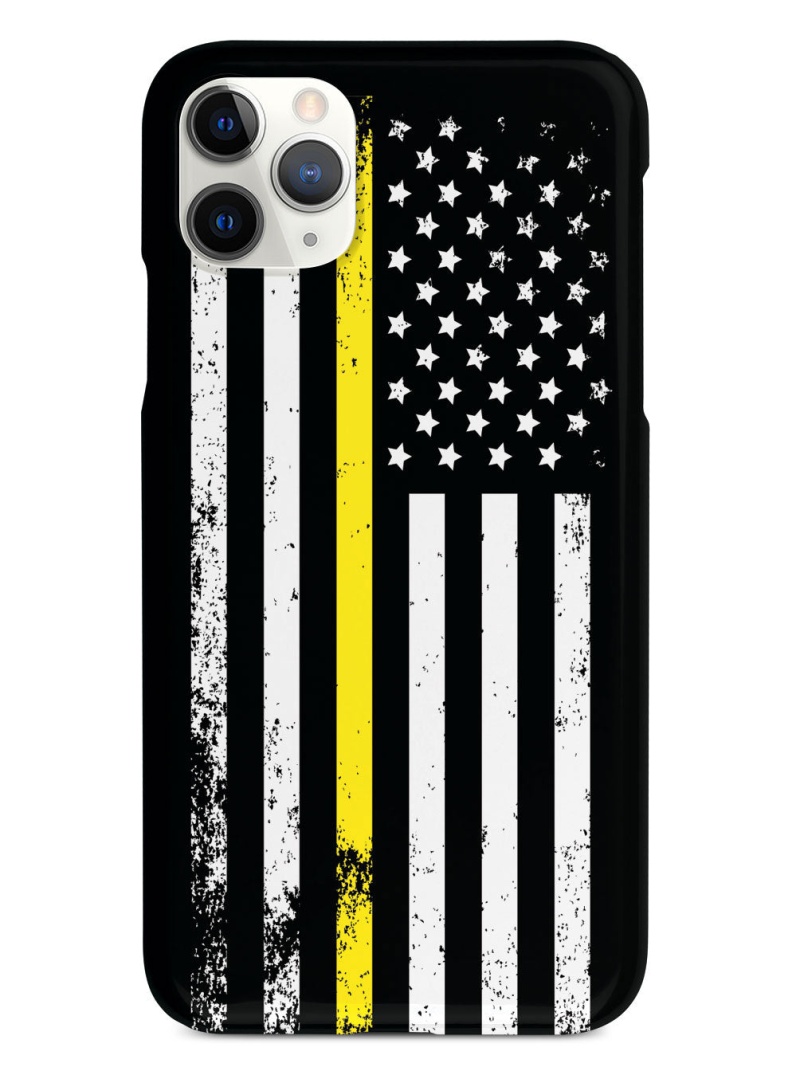 Downward American Flag - Thin Yellow Line Case
