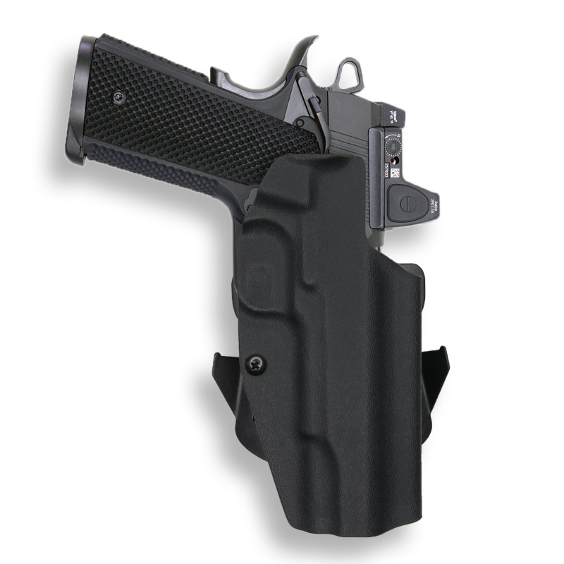 1911 5" Government 45ACP No-Rail Red Dot Optic-Cut OWB Holster