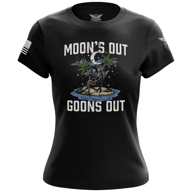 Moon's Out Goons Out Women's Short Sleeve Shirt
