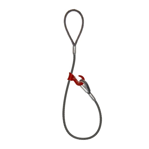 3/8" X 20 Ft Blp-138 Sliding Choker Wire Rope Sling - 2200 Lbs Wll