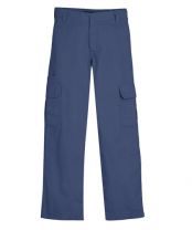 Wholesale Husky Boys School Uniform Flat Front Pants In Navy, Case