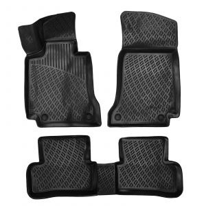 3D Rubber All Weather Floor Mat Set Compatible With Mercedes C Serie W205 2015-2020