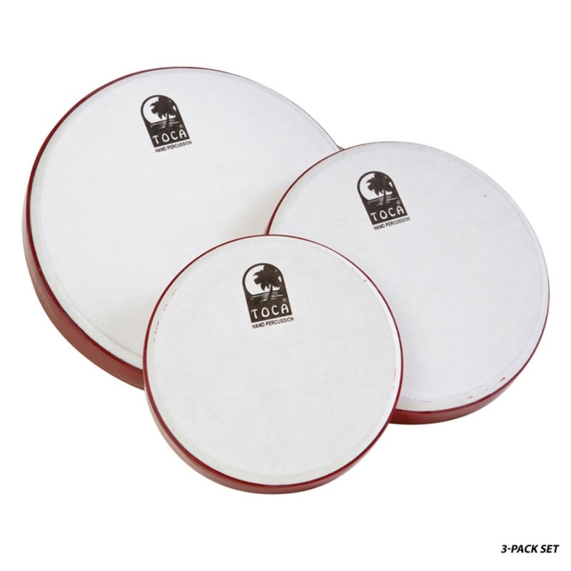 Toca Freestyle Frame Drums - 3 Pack With Bag