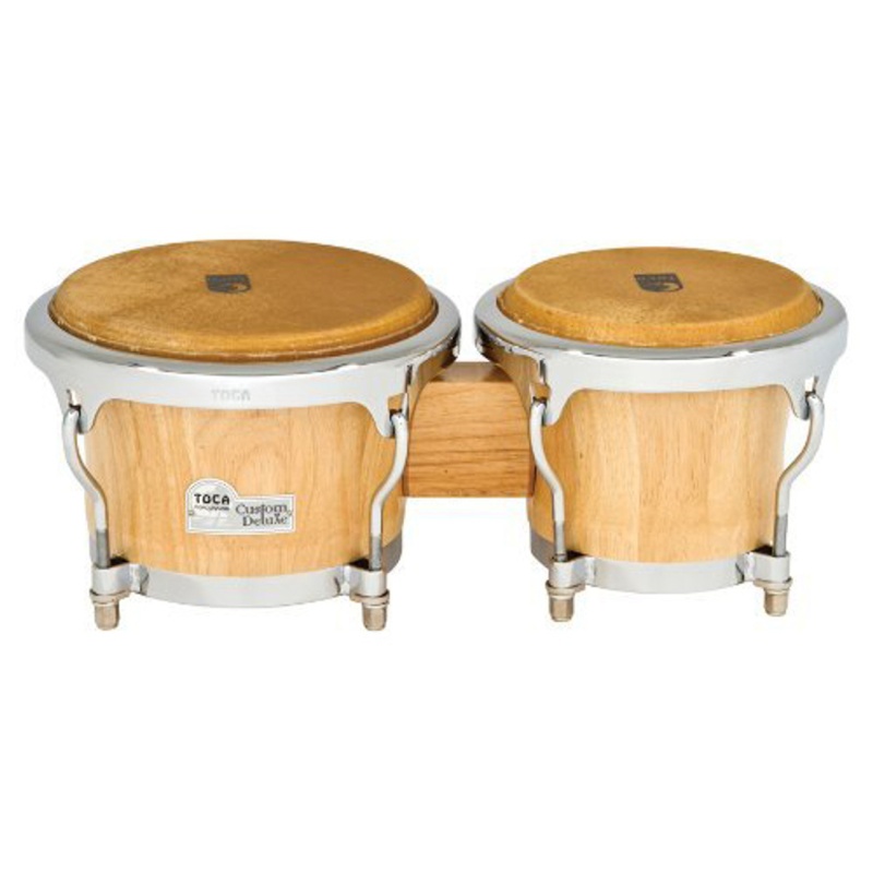Buy Toca Custom Deluxe Wood Bongos, Natural Online | New