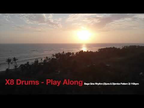 Audio Track: Baga Gine Rhythm Djuns & Djembe (Pattern 2) Play-Along Backing Tracks