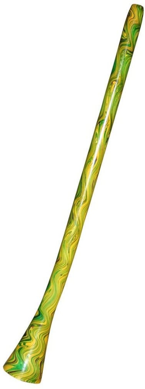 X8 Drums Green Swirl Large Horn Didgeridoo