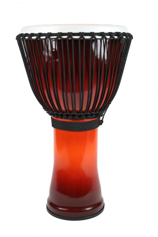 Toca Freestyle II Djembe Drum - African Sunset, Synthetic Head, 14" Head x 26" Tall