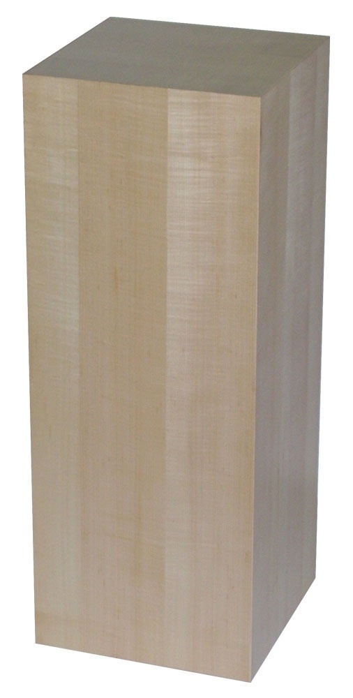 Maple Pedestal (Real Wood Veneer) 15" X 15" / 12"