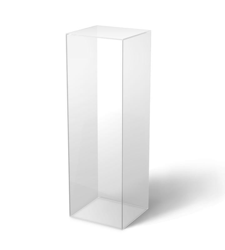 Clear Acrylic Pedestal 15" X 15" / 24"