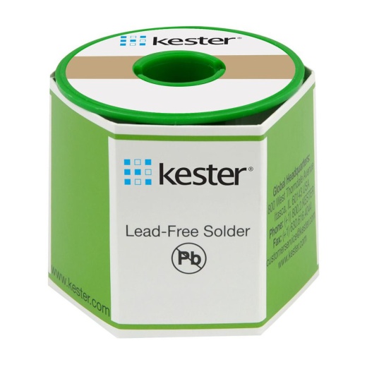 Kester 18-7068-0093 Solder Wire - Solid Core, Lead Free, Sac305, 0.093" (2.50 mm)