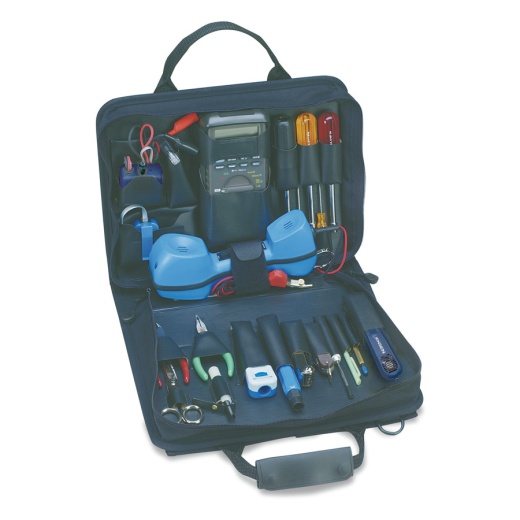 Jensen Tools Telecom Installer's Tool Kit, Single Cordura Case, Black, 13-1/2 X 10 X 2-1/2"