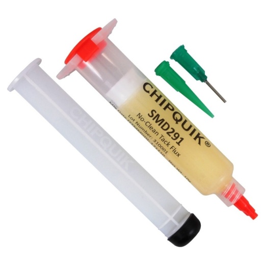 Chip Quik SMD291 Tacky Soldering Flux - No Clean, 10cc Syringe w/Plunger & Tip
