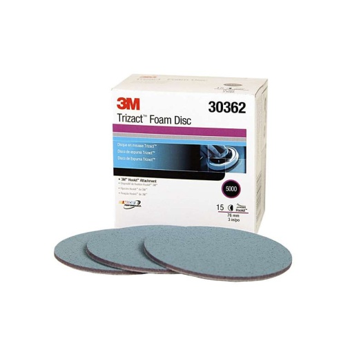 3M Trizact Hookit Finishing Foam Disc 30363 - 5000 Grit, 3 In