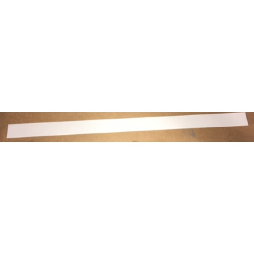 Vidmar VSPLDPST Standard Drawer Pull Paper Label and Vinyl Shield, 22" x 1-1/4"