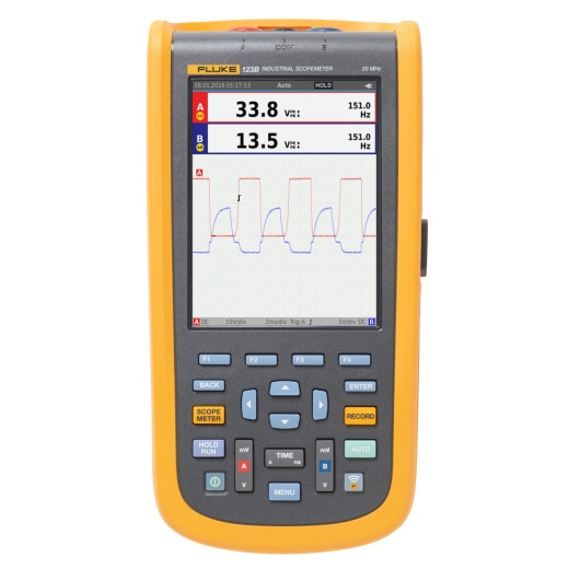 Fluke Fluke-123B/Na Industrial Scopemeter Oscilloscope, 2Ch, 20Mhz, 4Gs/S, Usa, 120B Series Open Box