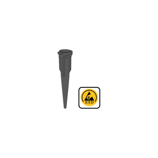 Nordson Efd 7018150 ESD-Safe Tapered Dispensing Tips, 18 Gauge, Black, 50/Box