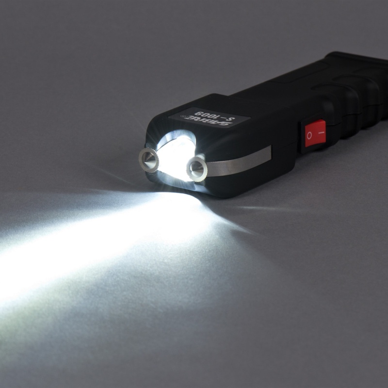 2In1 Stun Gun With Flashlight & AntiGrab Bar Technology