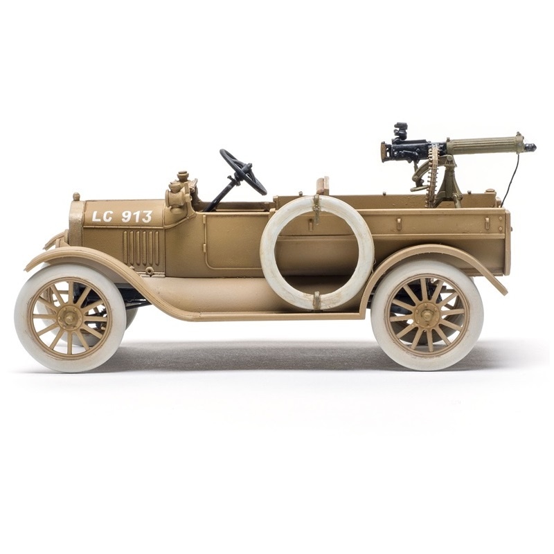Icm Model T 1917 Lcp With Vickers Machine Gun Plastic Model Kit, 1/35 Scale