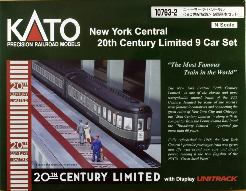 Kato Usa New York Central 20Th Century Limited 9-Car Set, N Scale