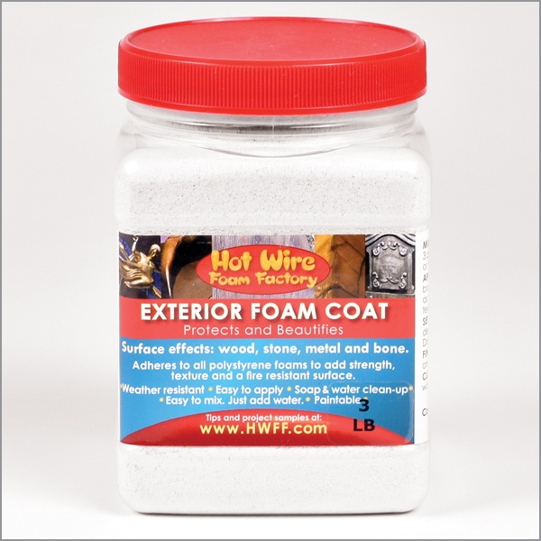 Hot Wire Foam Factory Exterior Foam Coat, 3 Lbs