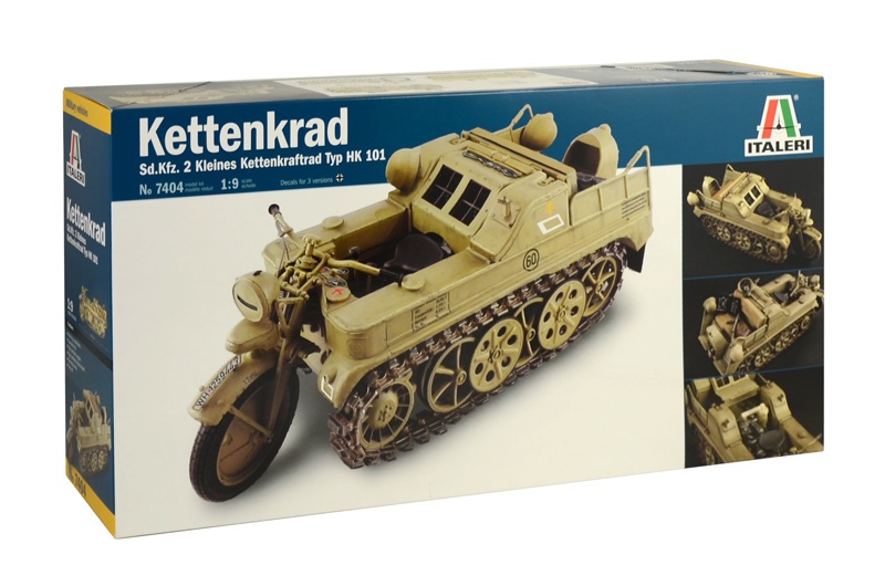 Italeri® "Kettenkrad" Tracked Motorcycle Plastic Model Kit, 1/9 Scale