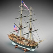 Mamoli Lexington Model Ship Kit, 1/100 Scale