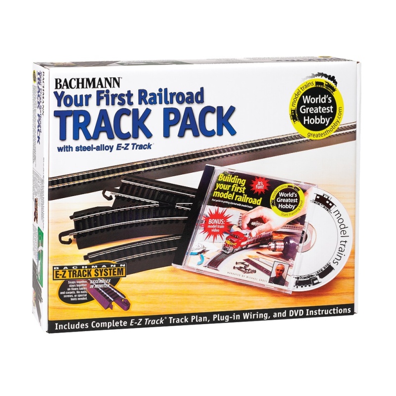 Bachmann® E-Z Track® Steel Alloy "Your First Railroad Track Pack" Ho Scale