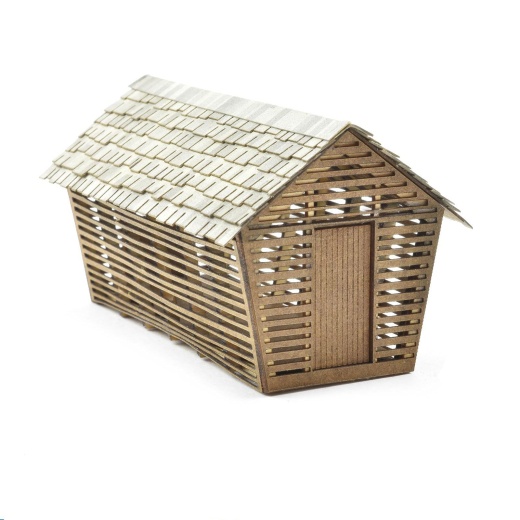 Corn Crib Kit, HO Scale, By SMI