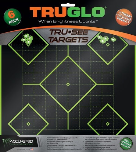 Truglo Tru-See Reactive Target 5 Daimond 6-Pack Green