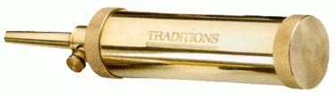 Traditions Deluxe Powder Flask Brass W\/30 Grain Spout