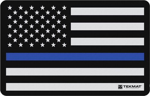 Tekmat Armorers Bench Mat 11\"X17\" Police Support Flag